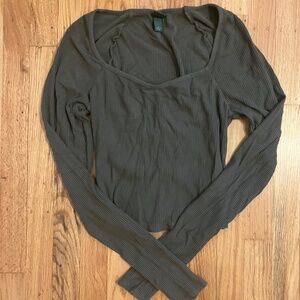 Long Sleeve Crop Top